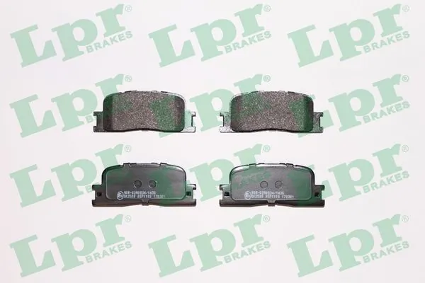 05P1115 LPR Колодки гальмівні задні, дискові
