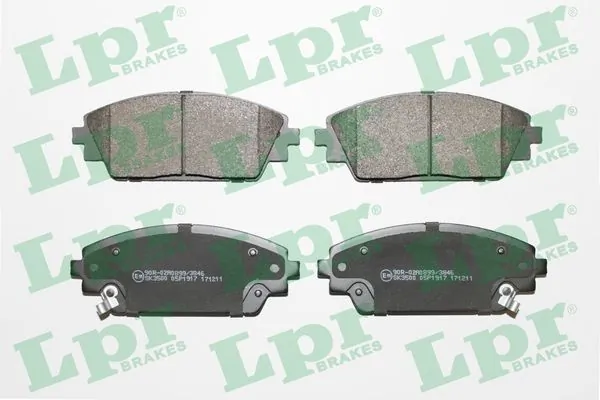 05P1917 LPR Передні гальмівні колодки