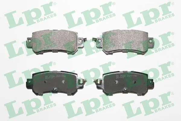 05P1756 LPR Колодки гальмівні задні, дискові