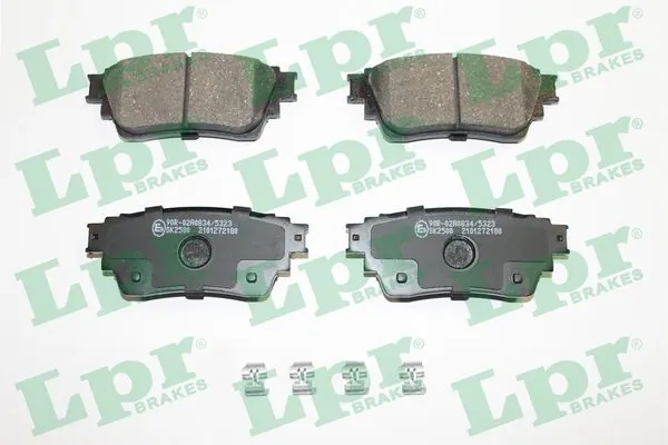 05P2180 LPR Колодки гальмівні задні, дискові