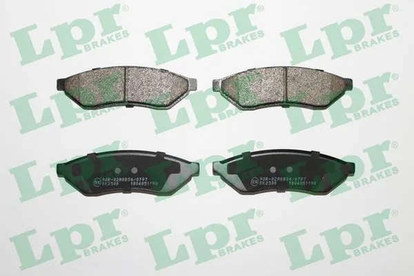 05P1198 LPR Колодки гальмівні задні, дискові