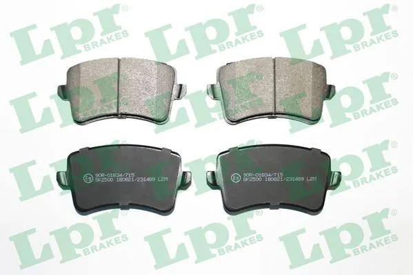 05P1489 LPR Колодки гальмівні задні, дискові