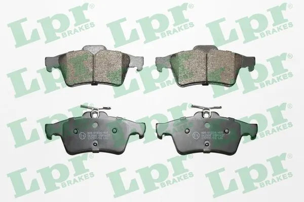 05P1637 LPR Колодки гальмівні задні, дискові