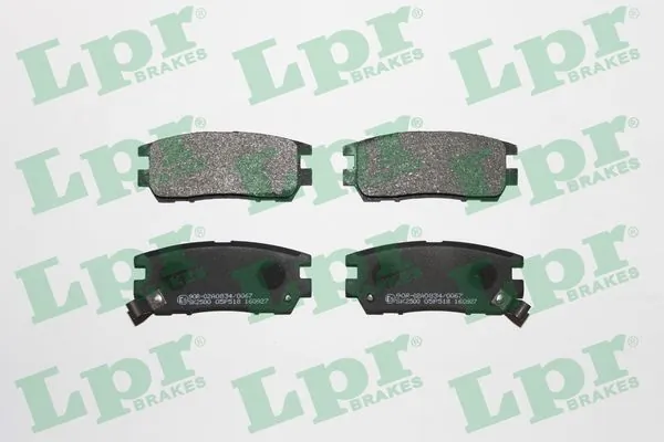 05P518 LPR Колодки гальмівні задні, дискові