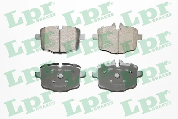 05P1631 LPR Колодки гальмівні задні, дискові