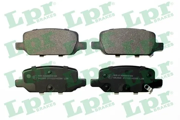 05P2266 LPR Колодки гальмівні задні, дискові