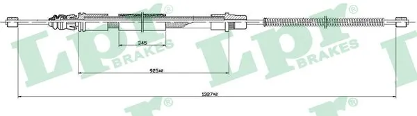Трос ручного гальма задній, лівий Adriauto 412411