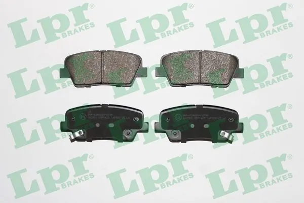 05P1625 LPR Колодки гальмівні задні, дискові
