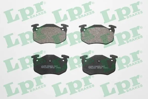05P307 LPR Колодки гальмівні задні, дискові