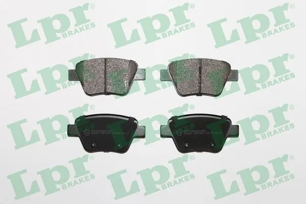 05P1608 LPR Колодки гальмівні задні, дискові