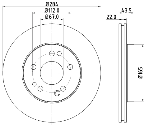Купити 8DD355100941 HELLA Ротор гальмівний