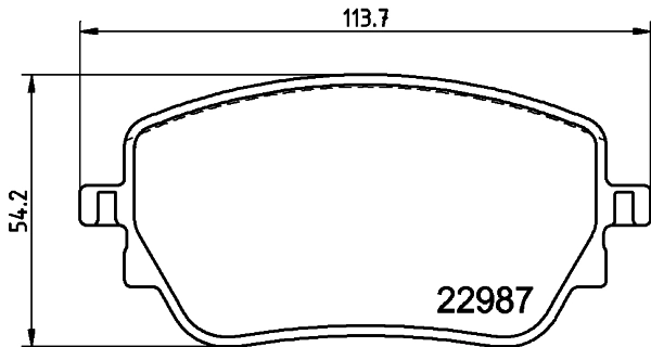A0004205903 Mercedes Колодки гальмівні задні, дискові