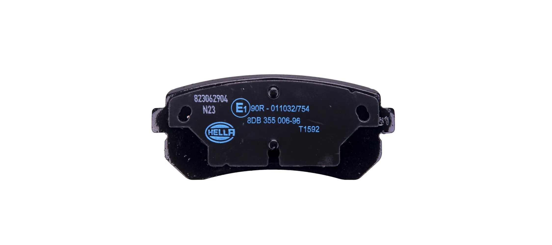 8DB355006961 HELLA Колодки гальмівні задні, дискові