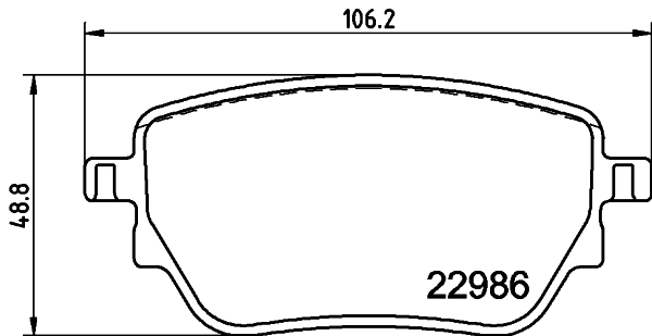Задні гальмівні колодки Mercedes A хетчбек (W177) (2018 - 2026) ціна, від 43.79 USD