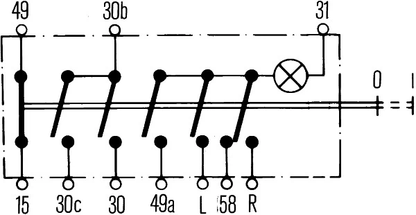 6HF002372041 HELLA Аварійна кнопка