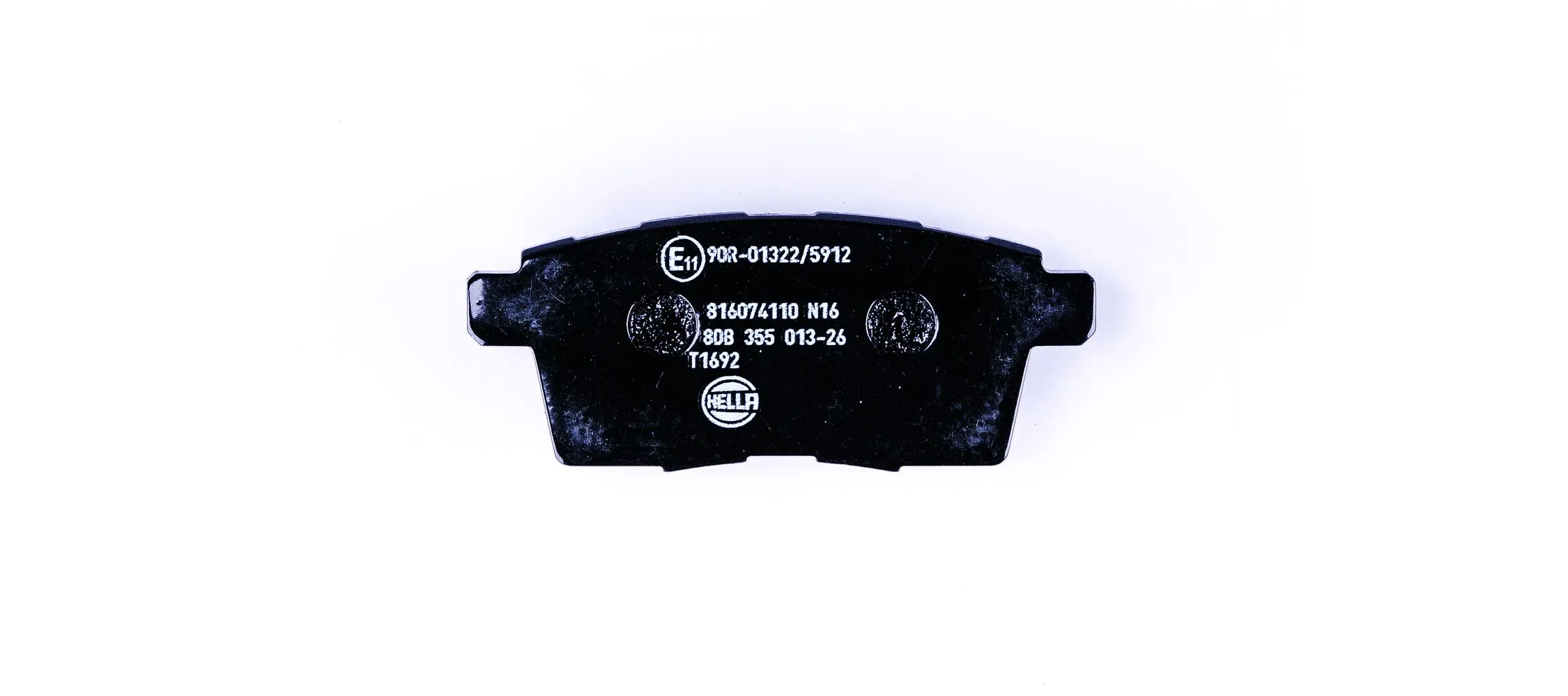 8DB355013261 HELLA Колодки гальмівні задні, дискові