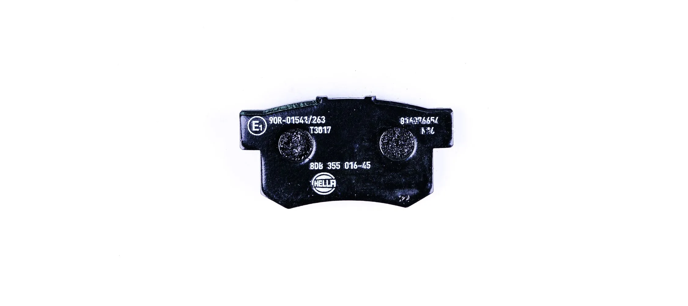 8DB355016451 HELLA Колодки гальмівні задні, дискові