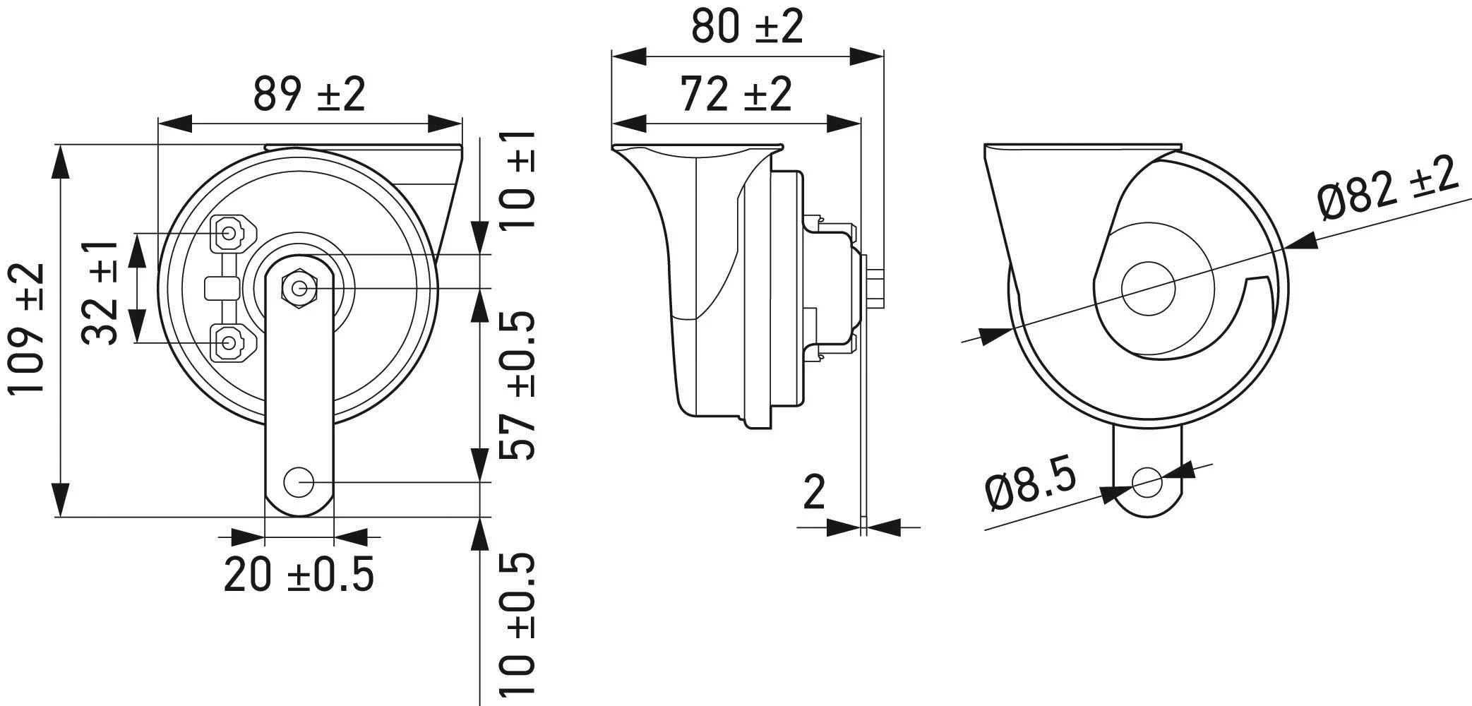 Сигнал звукової HELLA 3FH007424811
