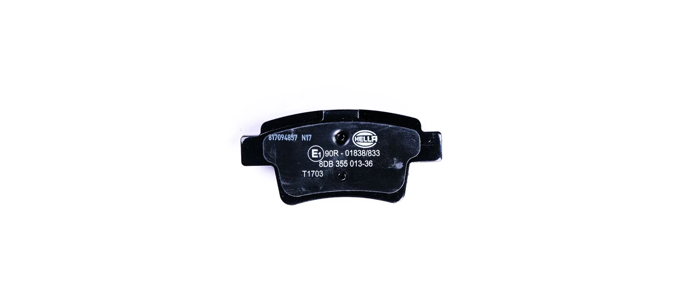 8DB355013361 HELLA Колодки гальмівні задні, дискові
