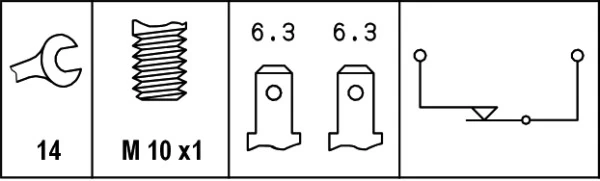 3380073M1 Massey Ferguson Лягушка стоп-сигналу
