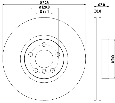 Купити 8DD355117741 HELLA Ротор гальмівний
