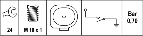 Датчик показника тиску масла на Audi A5 Sportback 8TA