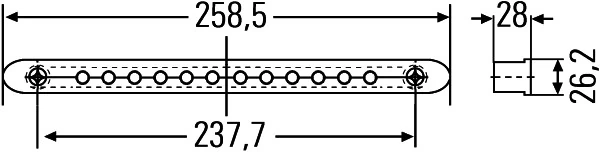 2DA959071537 HELLA Ліхтар кришки багажника