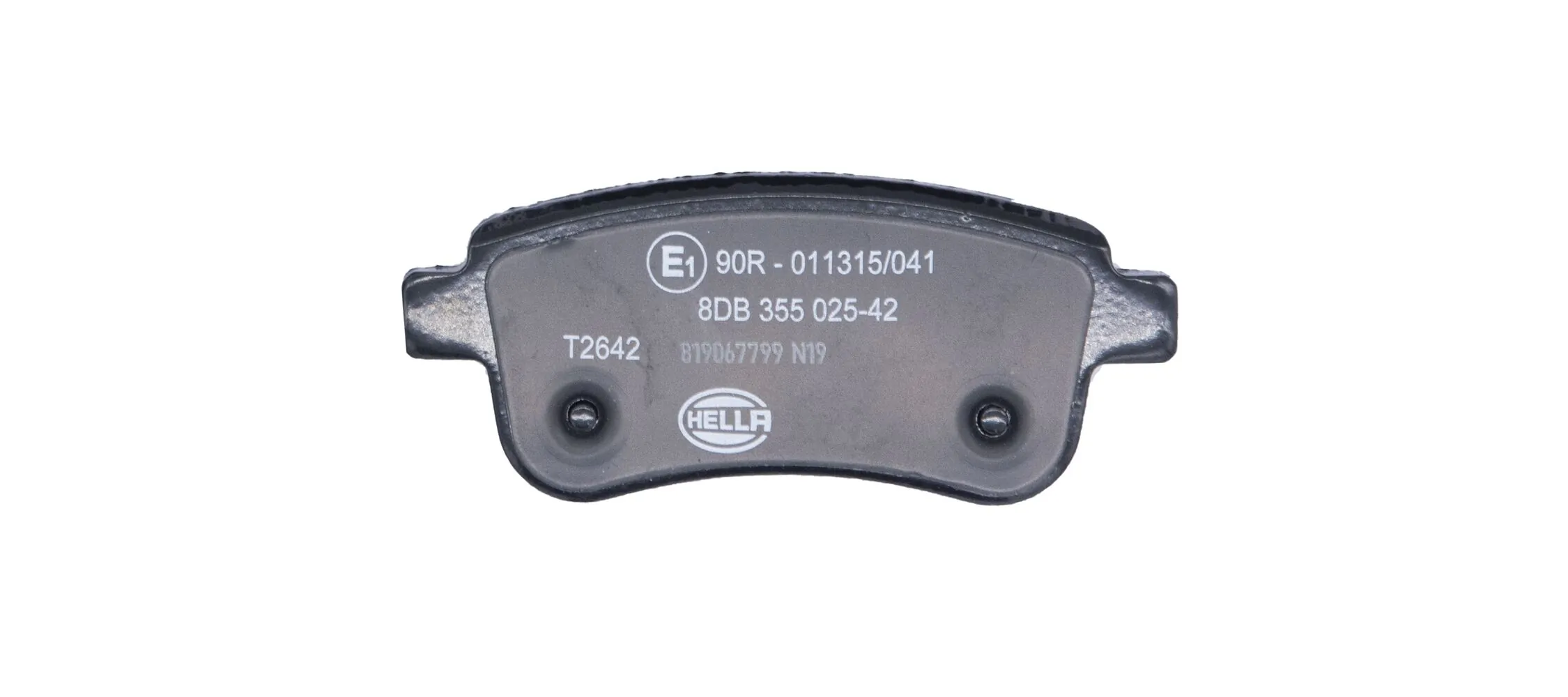 8DB355025421 HELLA Колодки гальмівні задні, дискові
