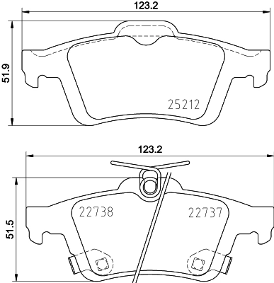Задні гальмівні колодки VALEO 601709 ціна, від 23.90 USD