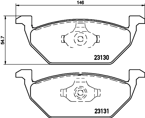Тормозні колодки HELLA 8DB355008591