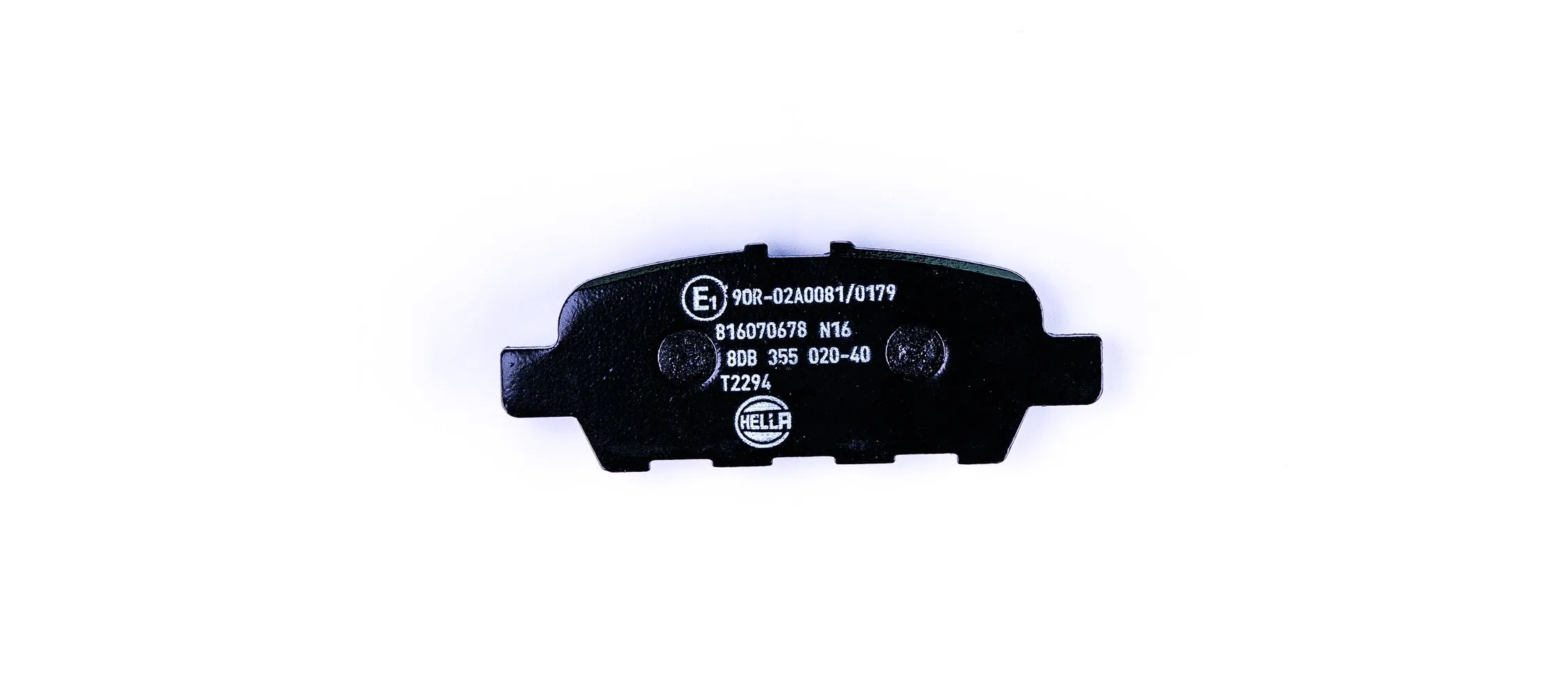8DB355020401 HELLA Колодки гальмівні задні, дискові
