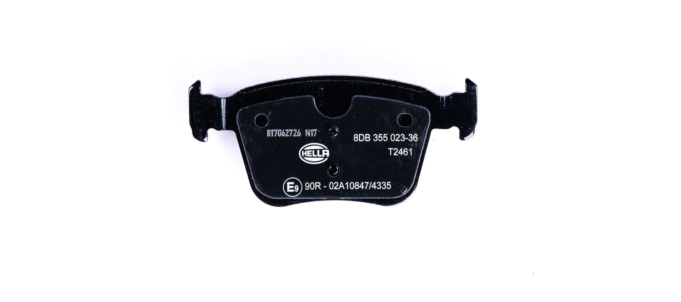 8DB355023361 HELLA Колодки гальмівні задні, дискові