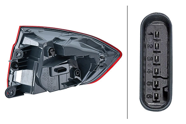 2SD012147411 HELLA Стоп задній