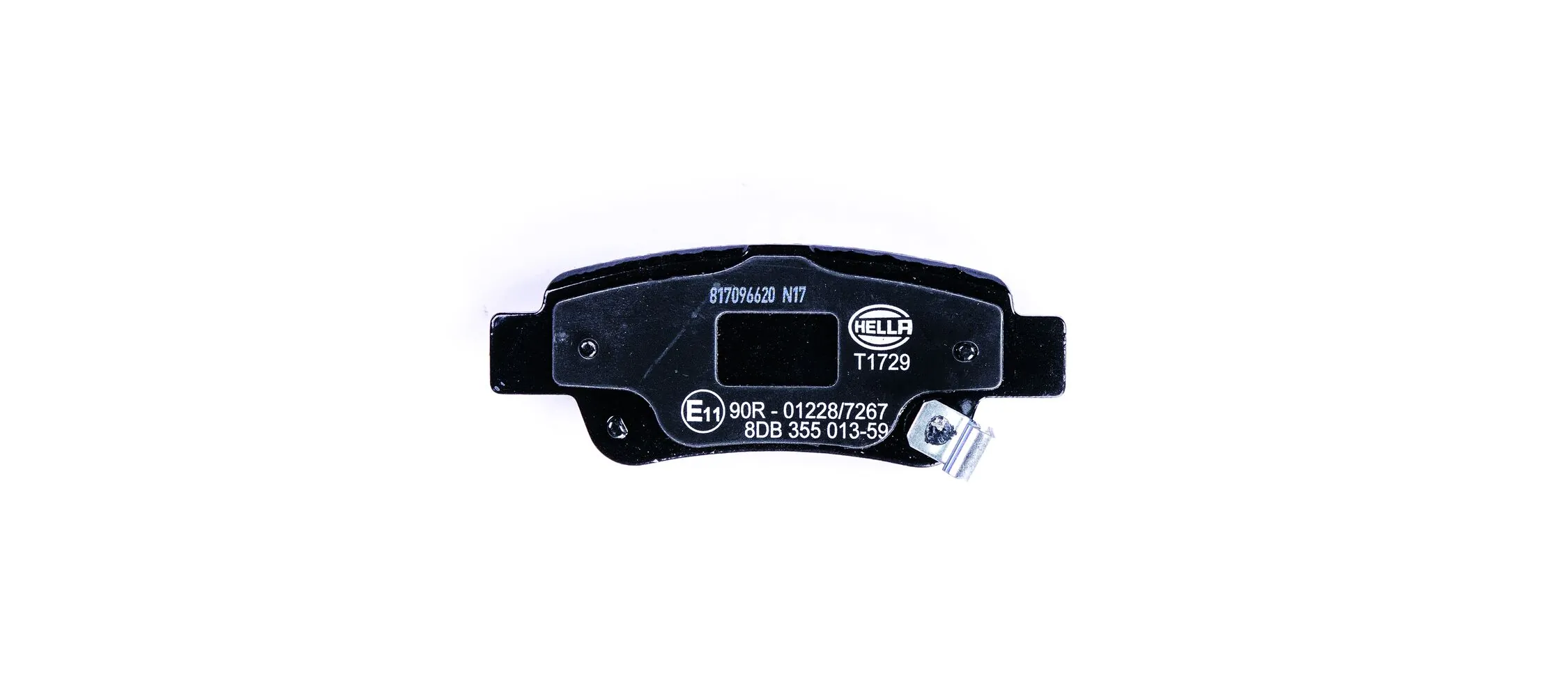 8DB355013591 HELLA Колодки гальмівні задні, дискові