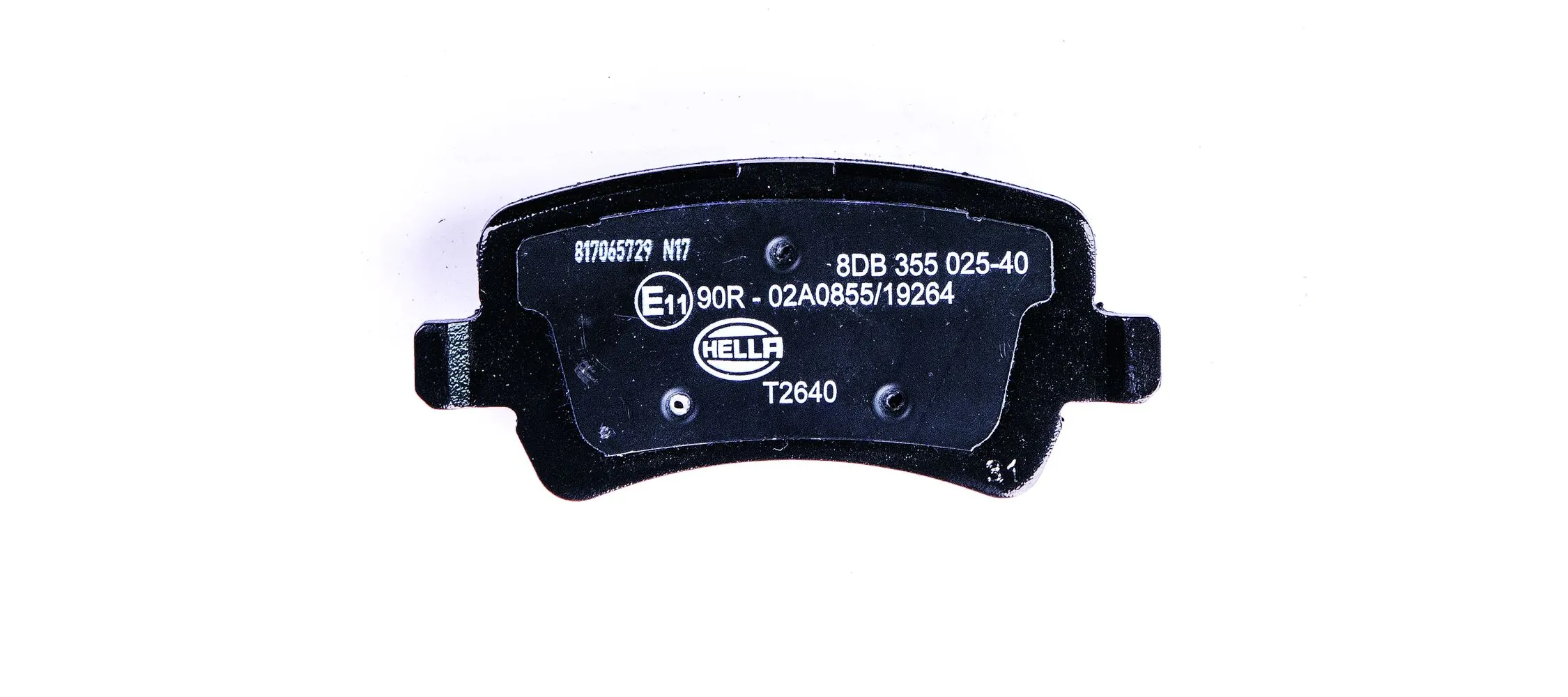 8DB355025401 HELLA Колодки гальмівні задні, дискові