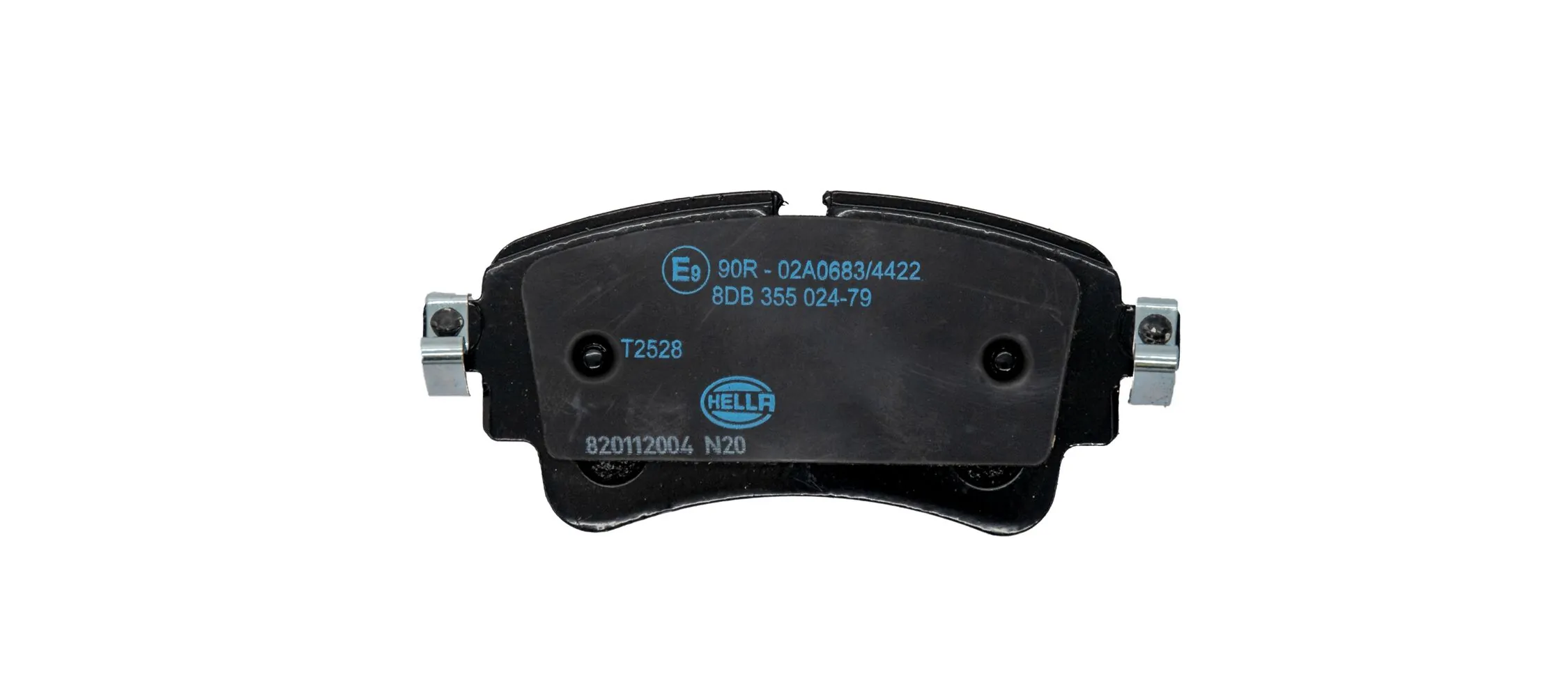 8DB355024791 HELLA Колодки гальмівні задні, дискові
