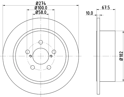 Купити Гальмівні диски Subaru Outback III B13, BP