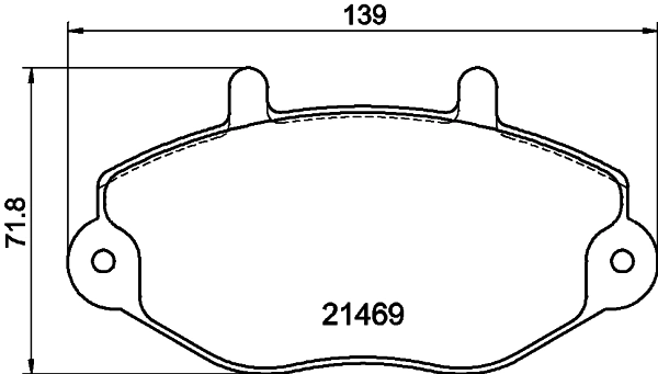 Гальмівні колодки Ford 92VB2K021BC ціна, від 17.84 USD