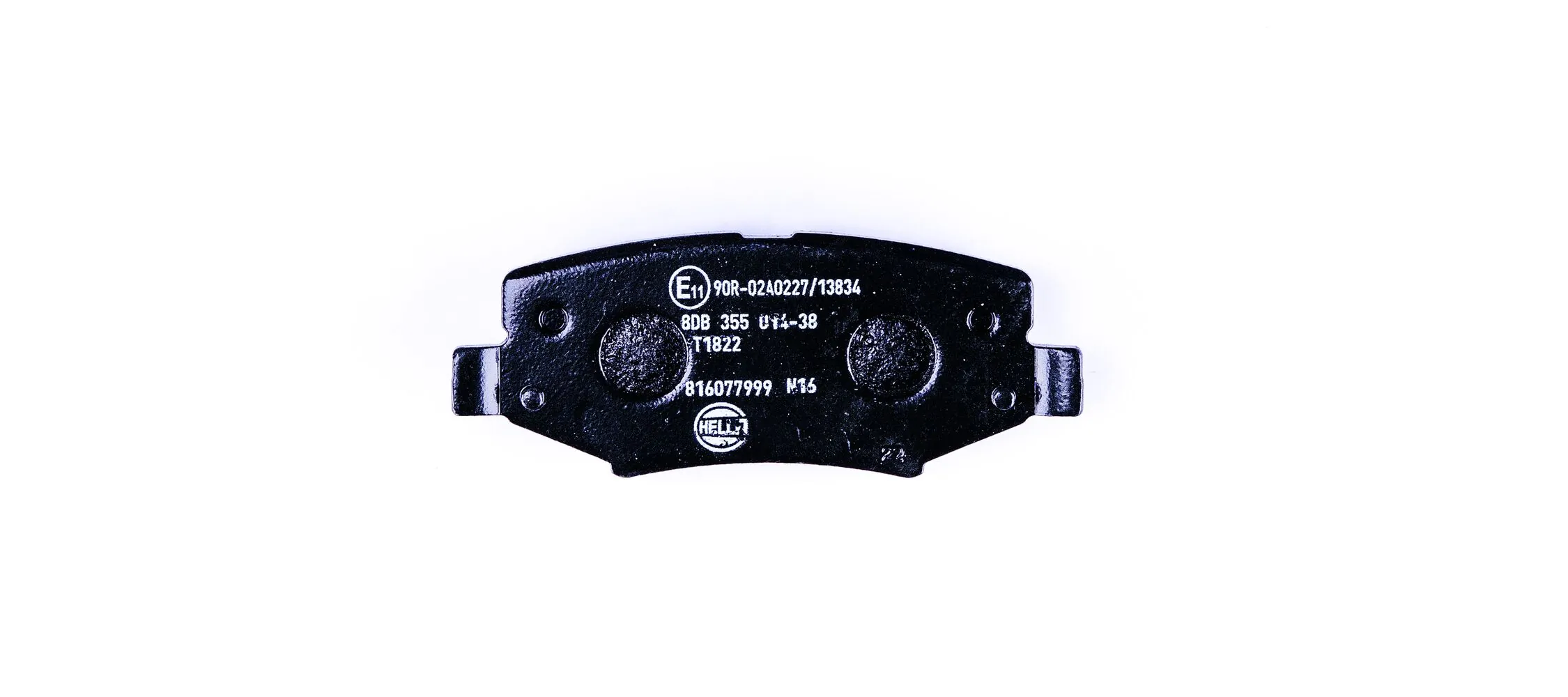 8DB355014381 HELLA Колодки гальмівні задні, дискові