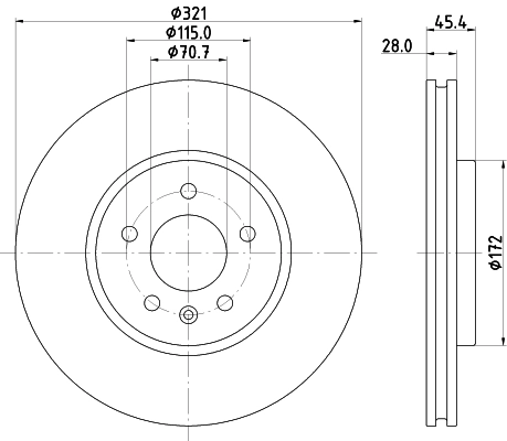 Диск переднього гальма Power Stop AR82194EVC ціна, від 94.01 USD