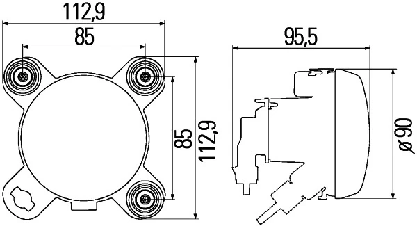 A9568200239 Mercedes Фара денного світла
