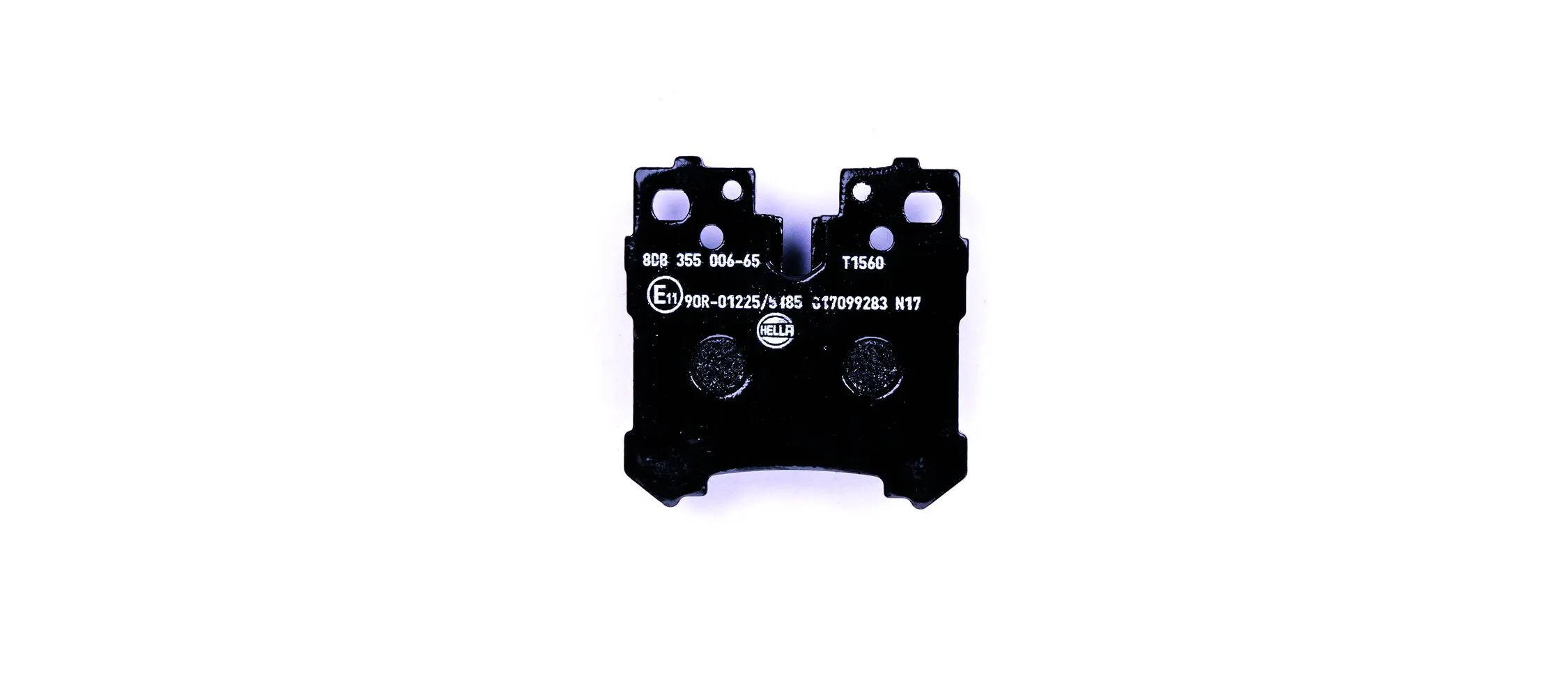 8DB355006651 HELLA Колодки гальмівні задні, дискові