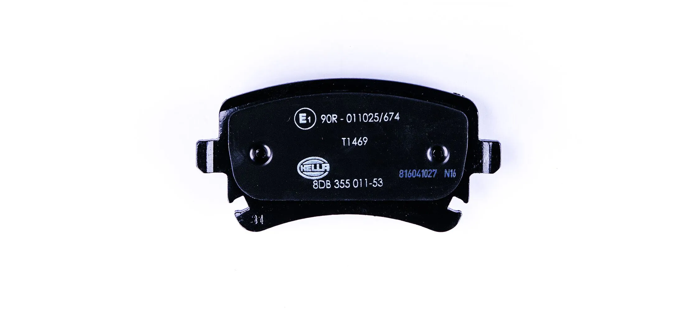 8DB355011531 HELLA Колодки гальмівні задні, дискові