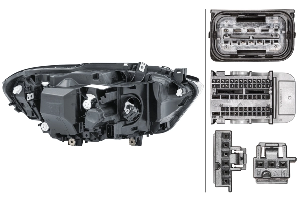 Фара дальнього світла в зборі HELLA 1EX011930411 ціна, від 1039.32 USD