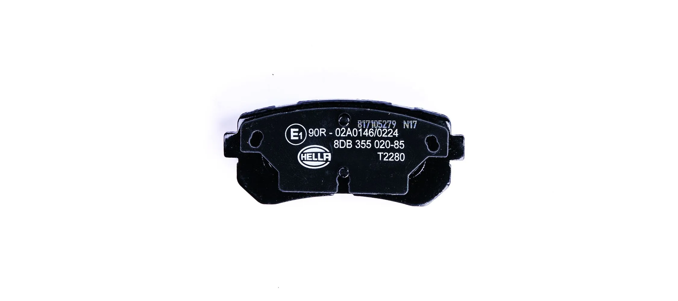 8DB355020851 HELLA Колодки гальмівні задні, дискові