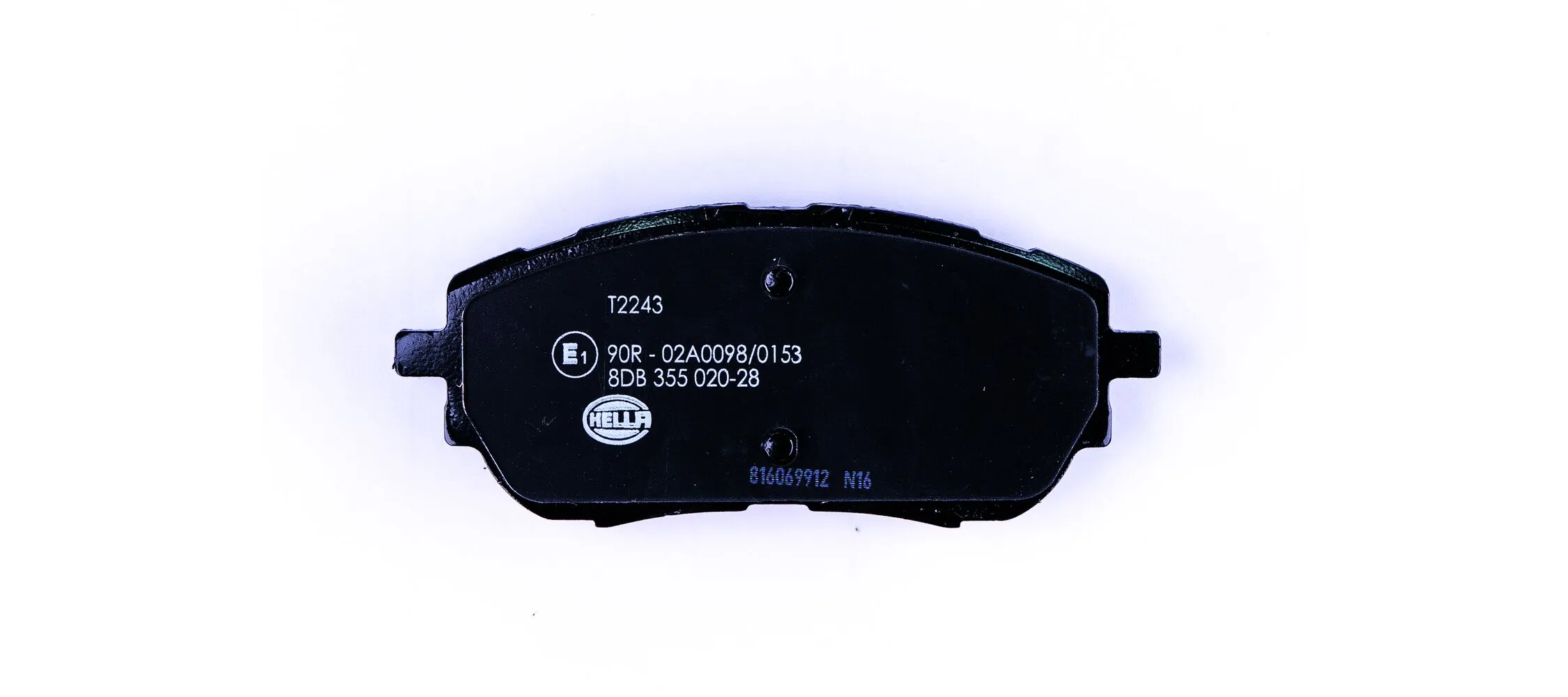 8DB355020281 HELLA Передні гальмівні колодки