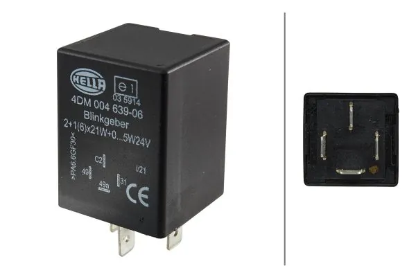 Автомобільні реле поворотів HELLA 4DM004639061 ціна, від 43.27 USD