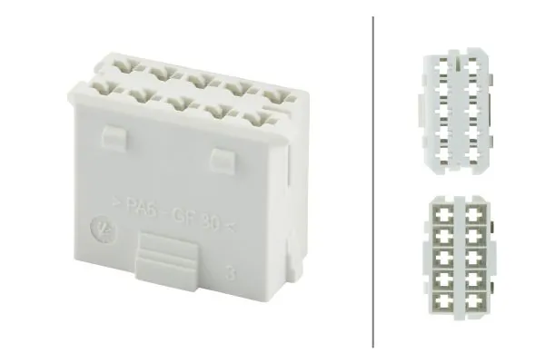 8JD010076002 HELLA Роз'єм (фішка) датчика зносу гальмівних колодок