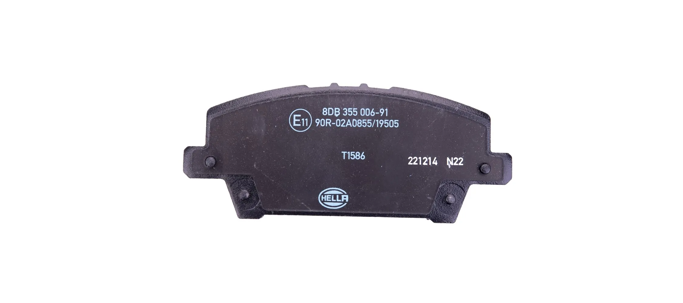 8DB355006911 HELLA Передні гальмівні колодки