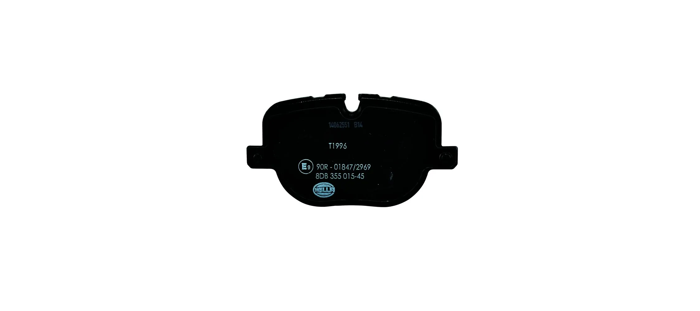 8DB355015451 HELLA Колодки гальмівні задні, дискові